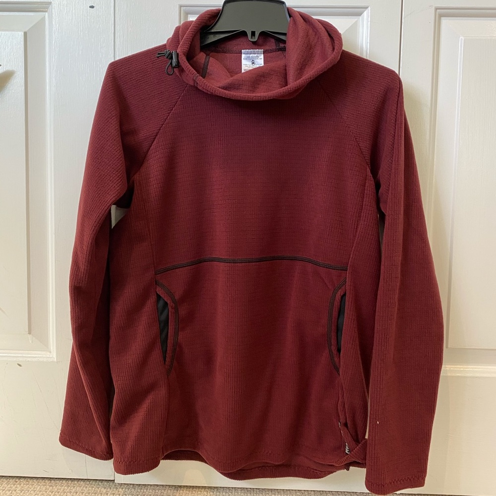 NEW Melanzana Micro Grid Hoodie Women’s M Port